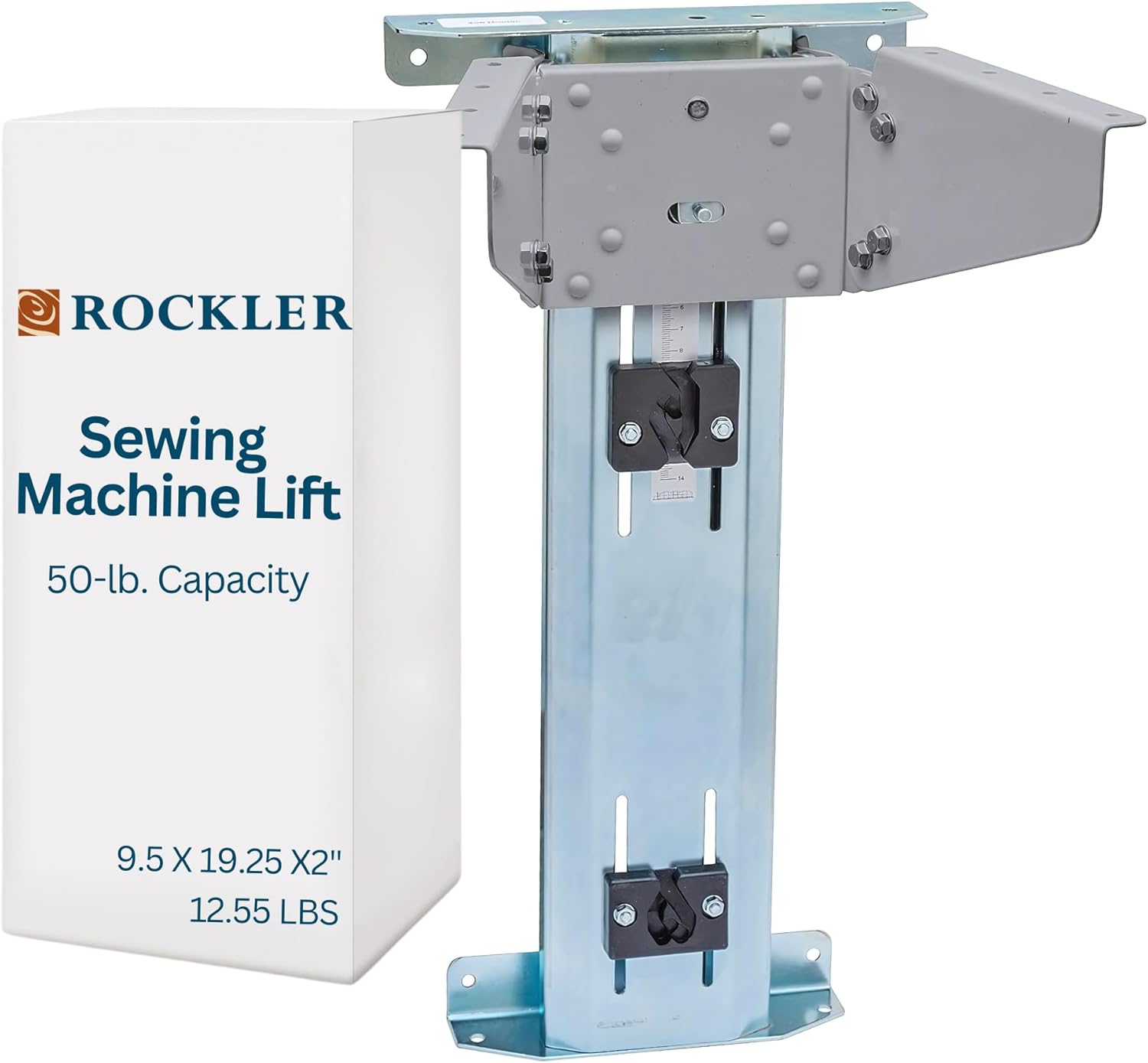 Sewing Machine Lift Mechanism – 50-lb. Capacity Heavy Duty Sewing Furniture for Ergonomic Use – Easy-to-Install Smooth Airlift Mechanism for Clutter-Free Workspace & Touch Release Operation