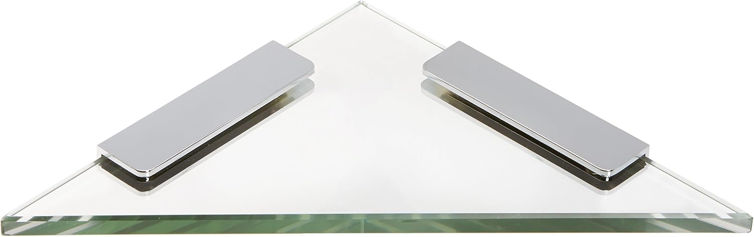 Spancraft Glass Triangle Glass Shower Shelf, 10