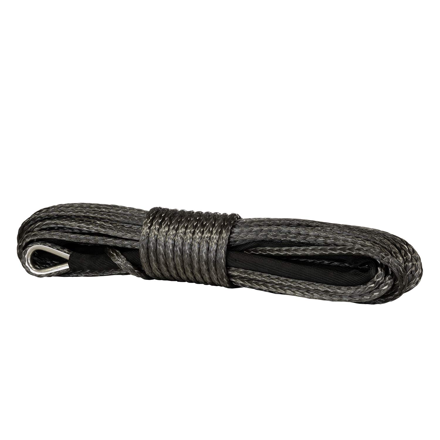 Prowinch Synthetic Winch Line Rope 5/16 Inch x 85 Feet 13500 lbs Load Capacity with Black Protecting Sleeve for Off-Road Vehicles