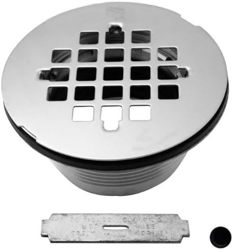 Brass Compression Shower Drain - Powder Coat Flat Black