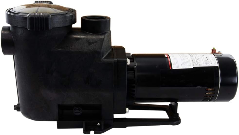 Rx Clear Silent-Flow 1-1/2 HP In-Ground Pool Pump with 2-Inch Ports | 48 Frame Motor | 115/230 Volts | 17/8.5 Amps | See Through Lid | High Working Performance | Low Noise Level