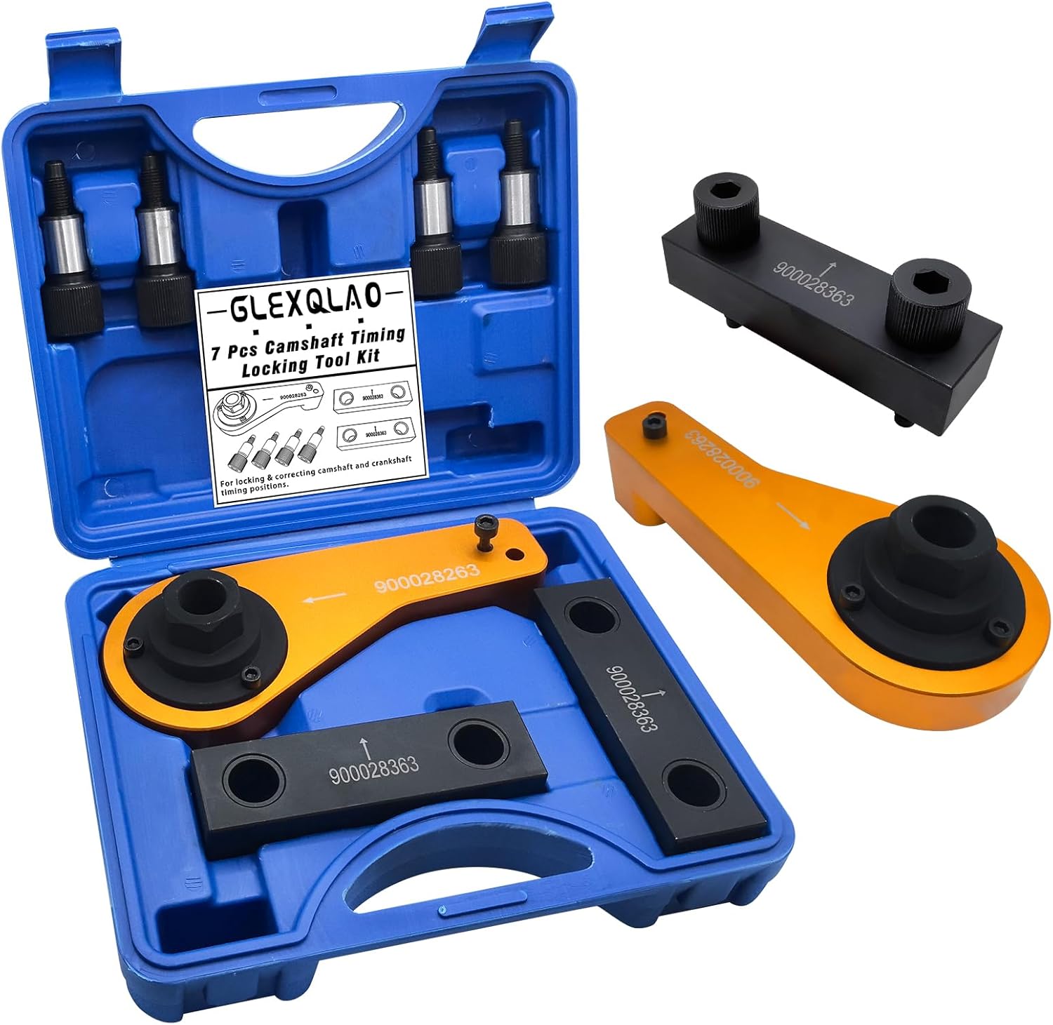 Engine Timing Tool Kit Compatible with Maserati Levante Geberit President 3.0T M156 Engines, Camshaft Timing Locking Tool Set Replaces OEM 900028263 900028363