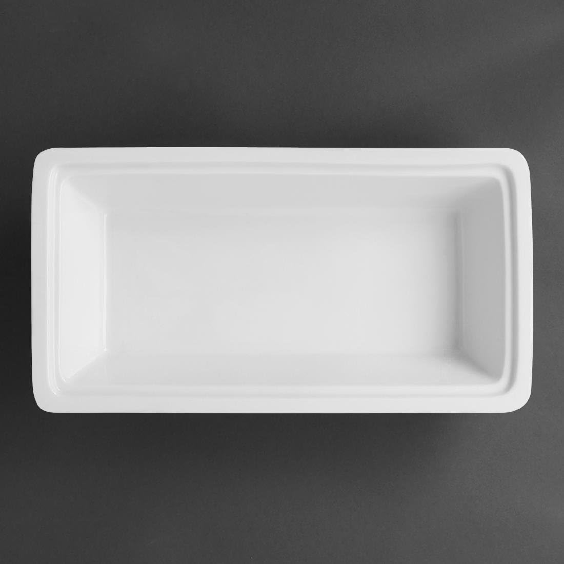 Olympia Whiteware 1/3 One Third Gastronome 325X185X65mm Porcelain Dish