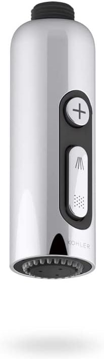KOHLER 26288-CP Statement Two-Function HAND SHOWER Wand, Maximum Spray Performance with Mode Selector Buttons, Polished Chrome, 2.5 GPM