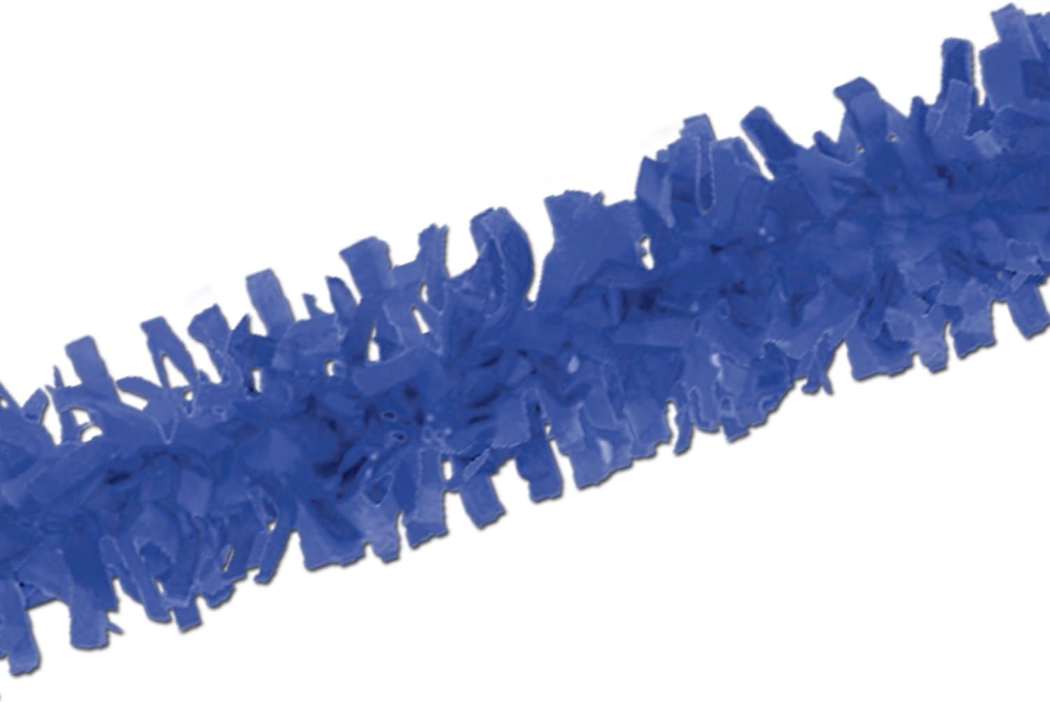 Beistle 24-Piece Tissue Festooning in Medium Blue, Decorative Wall Hanging for Birthday, Bridal or Baby Shower, Anniversary, Events, Parties, 25'