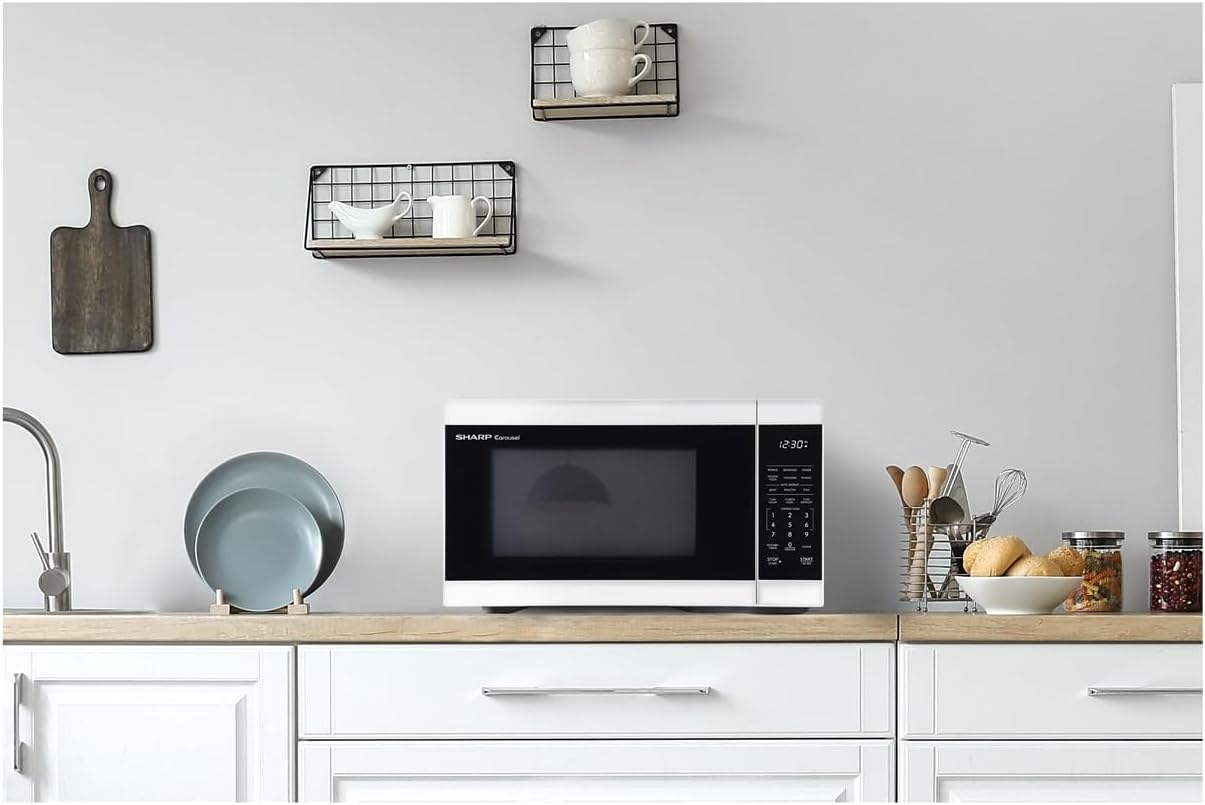 SHARP Countertop Microwave Oven with Removable 12.4