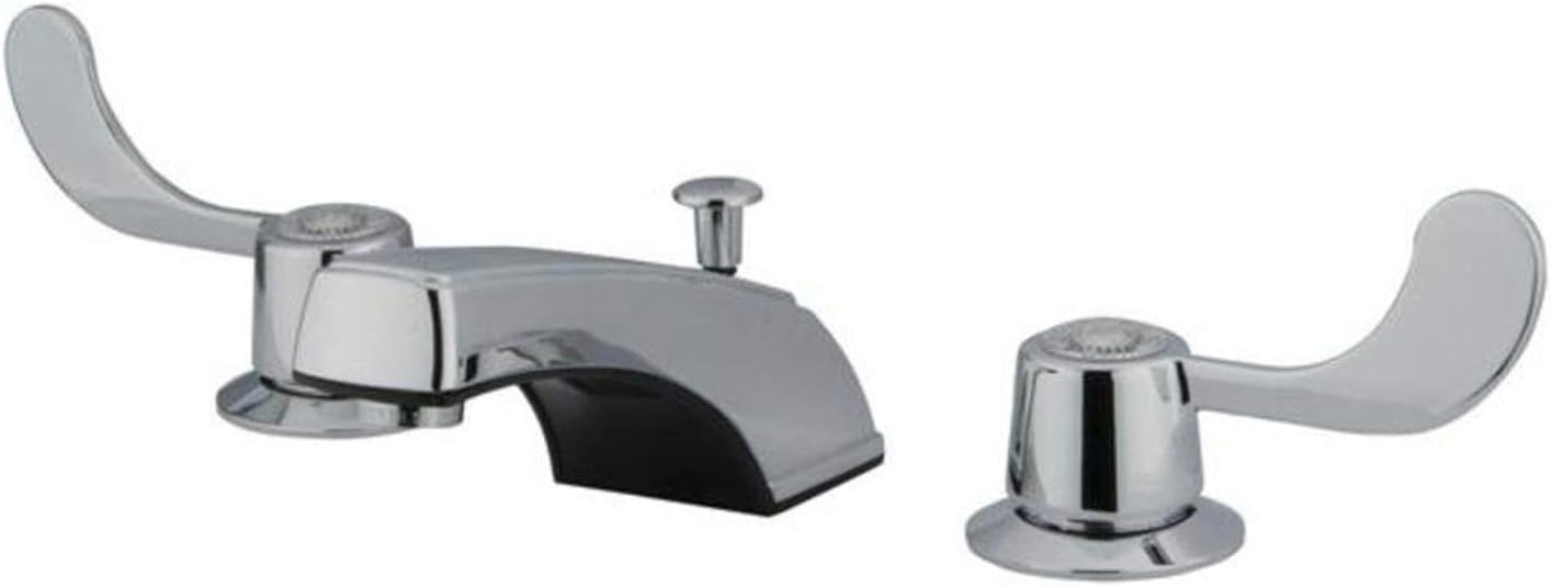 Kingston Brass GKB931B Vista Widespread Bathroom Faucet, 7 inch in Spout Reach, Polished Chrome