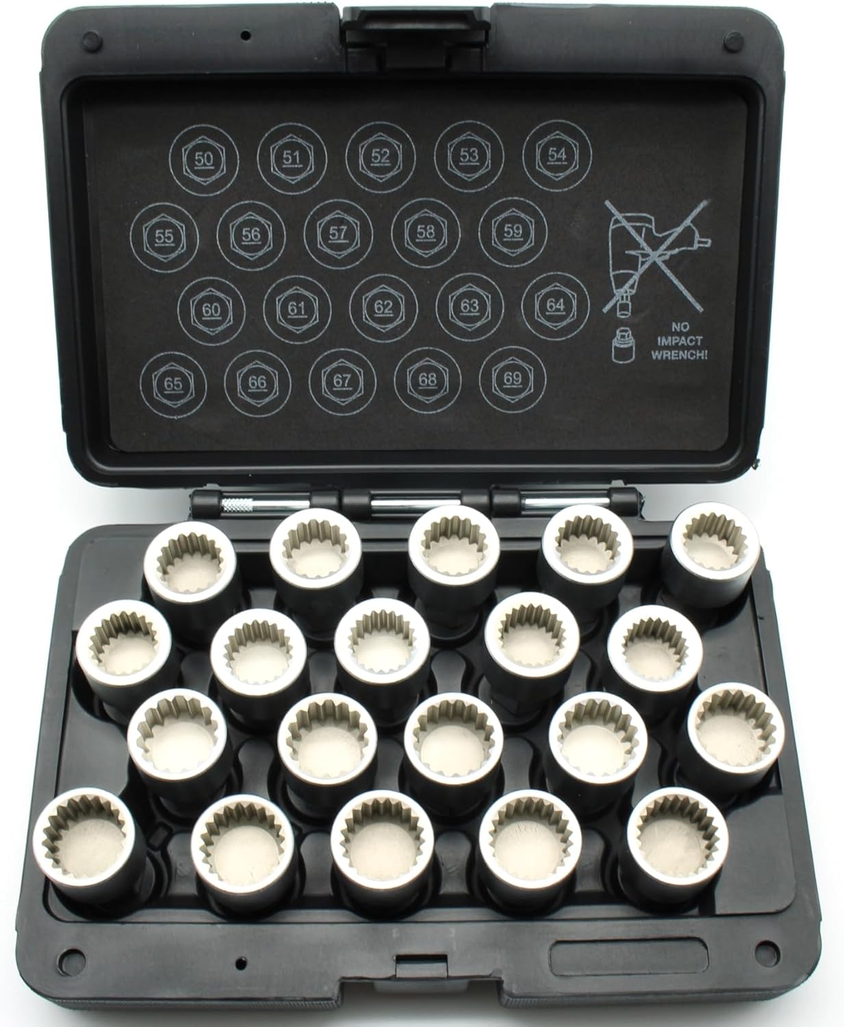 20pc Anti-Theft Wheel Lug Nut Removal Socket Key for Porsche