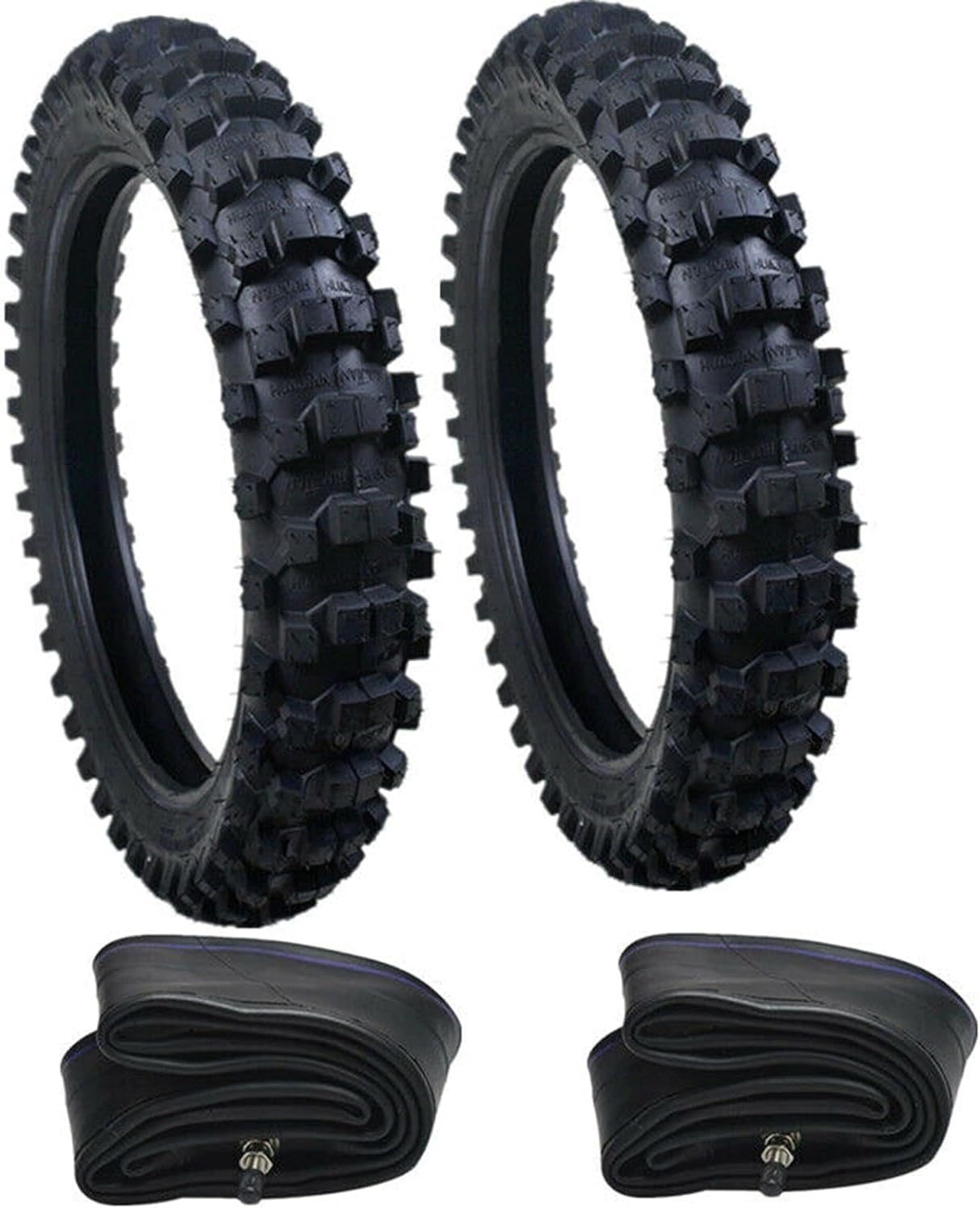 Front 70/100-19 & 90/100-16 Rear Tire + Tube Complete Set for Off Road Dirt Pit Bike Motocross Enduro USA STOCK