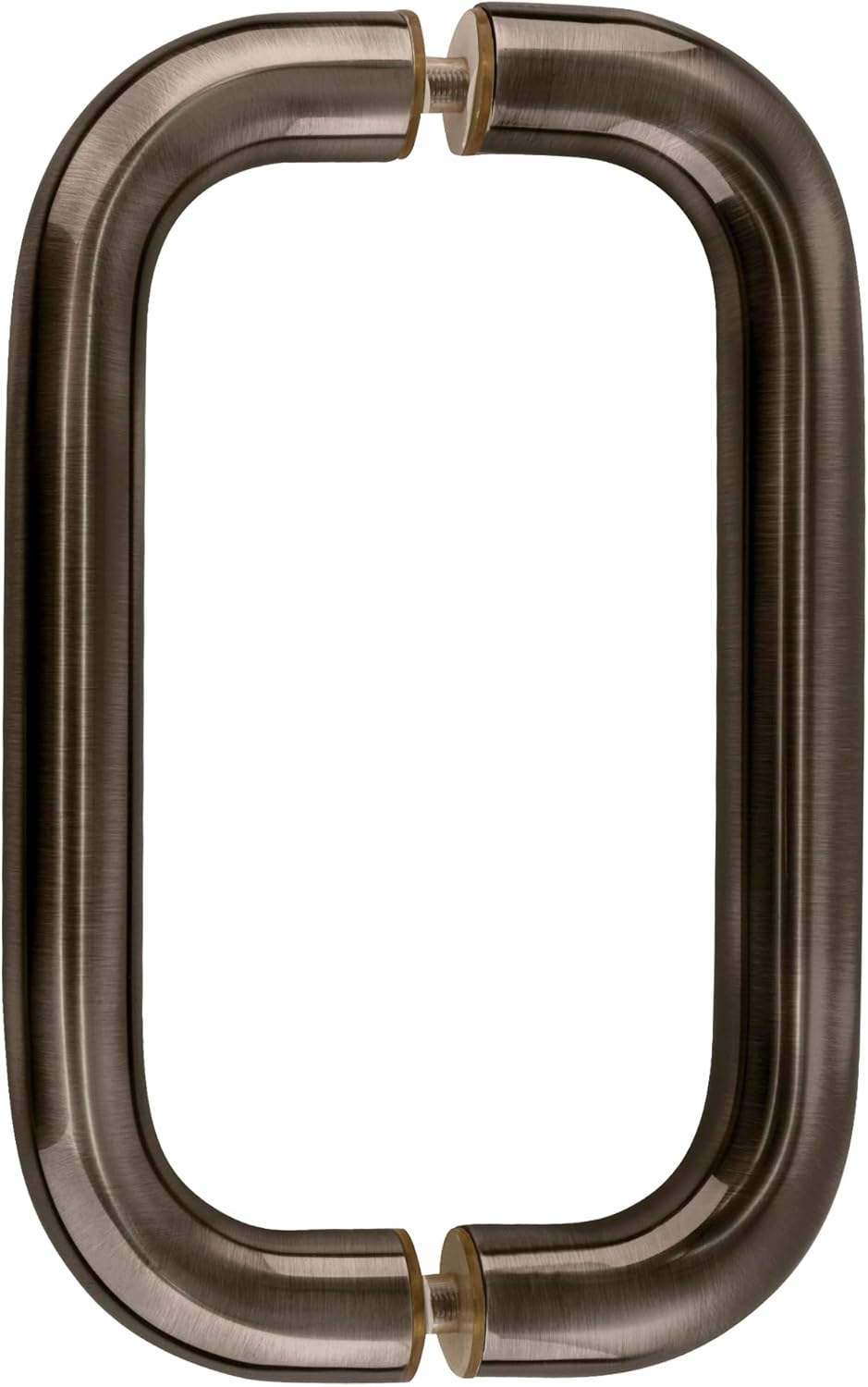 BRIXWELL H-8X1BTB-AB 8 Inches Center to Center X 1 Inch Diameter Standard Tubular Shower Door Handle Back to Back Mount Antique Brass