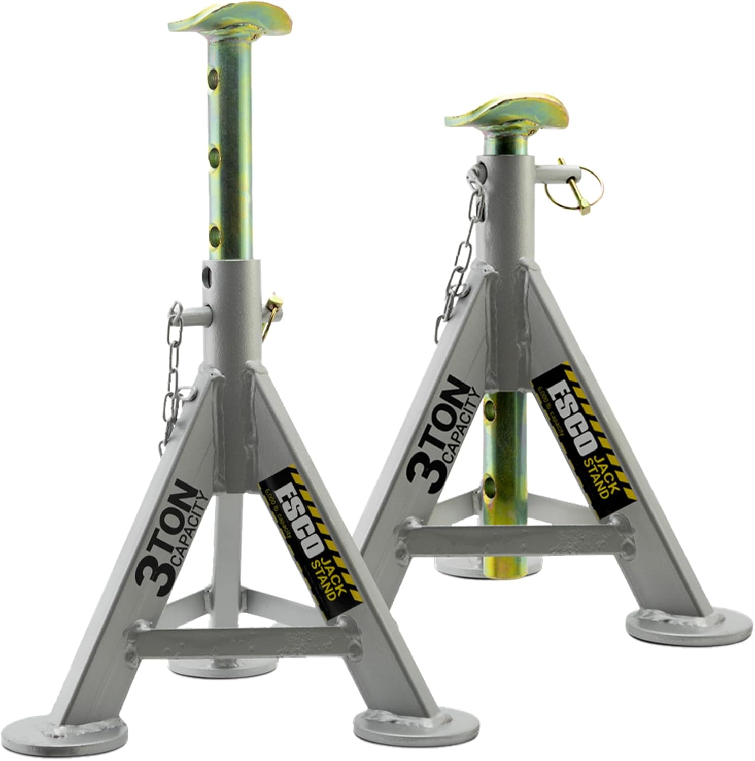 ESCO 3 Ton Performance Shorty Low Profile Jack Stands, 1 Pair