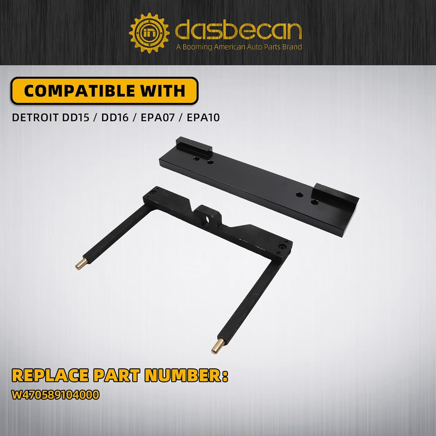 Dasbecan Engine Camshaft Timing Tool Kit Compatible with Detroit Diesel DD13 DD15 DD16 Engine TDC Locating Pin Brake Adjustment Tool Barring Tool Fuel Line Socket Replaces# W47058090900 W470589046300