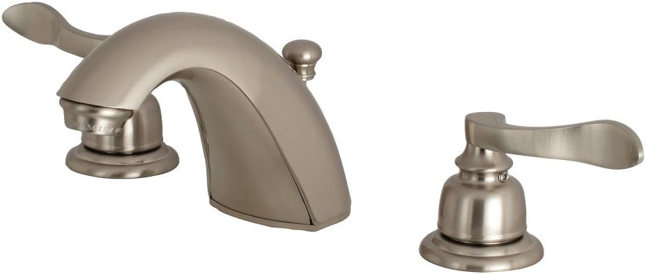 Kingston Brass FB8958NFL NuWave French Mini-Widespread Lavatory Faucet with Retail Pop-Up, 5