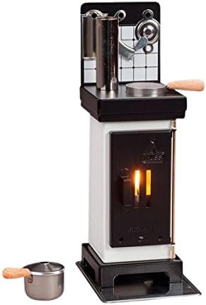 Miniature Steel Stove Oven German Incense Smoker Burner Aromatherapy Oil Diffuser (White/Black)