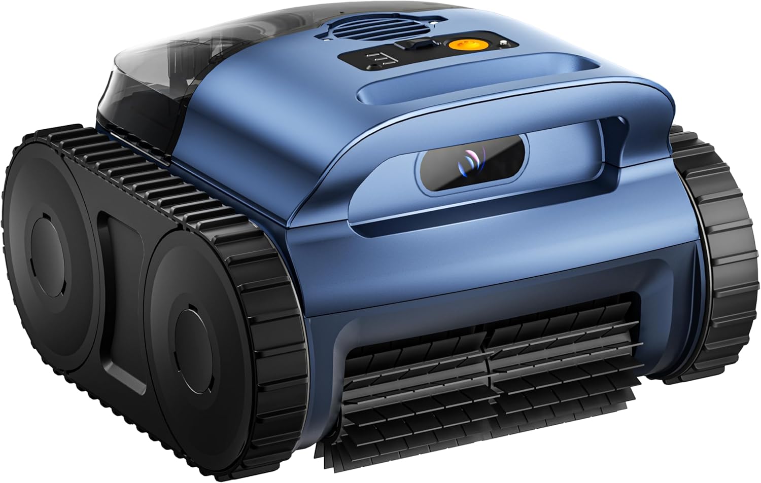 Lodoba-SAT25 Ultra Cordless Robotic Pool Vacuum Cleaner with Sonar Navigation & Track Drive, Wall and Waterline Climbing, 150-Min Runtime, for Inground & Above-Ground Pools up to 2150 Sq. Ft.