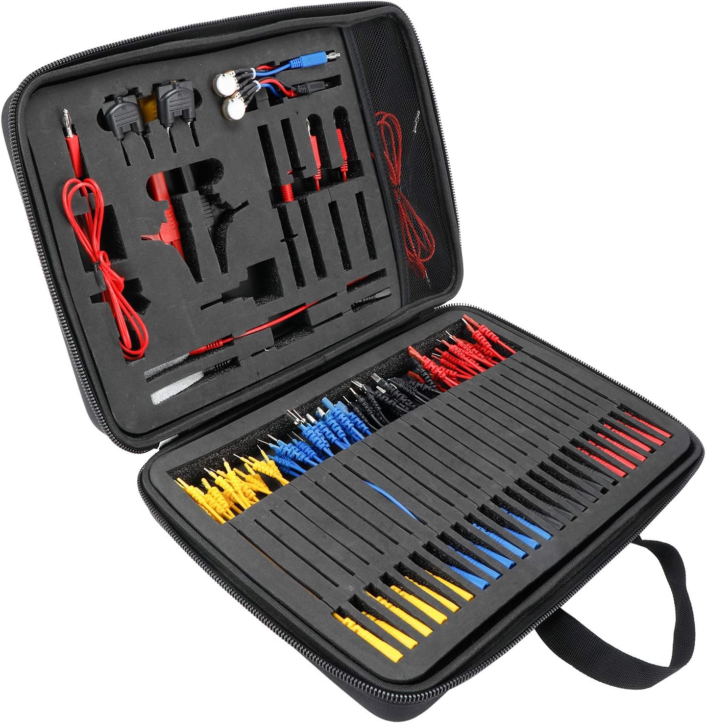 Automotive Circuit Test Leads Kit Multi Function Electrical Testers Diagnostic Tools Wire Connectors Adapter Cables with Carrying Case