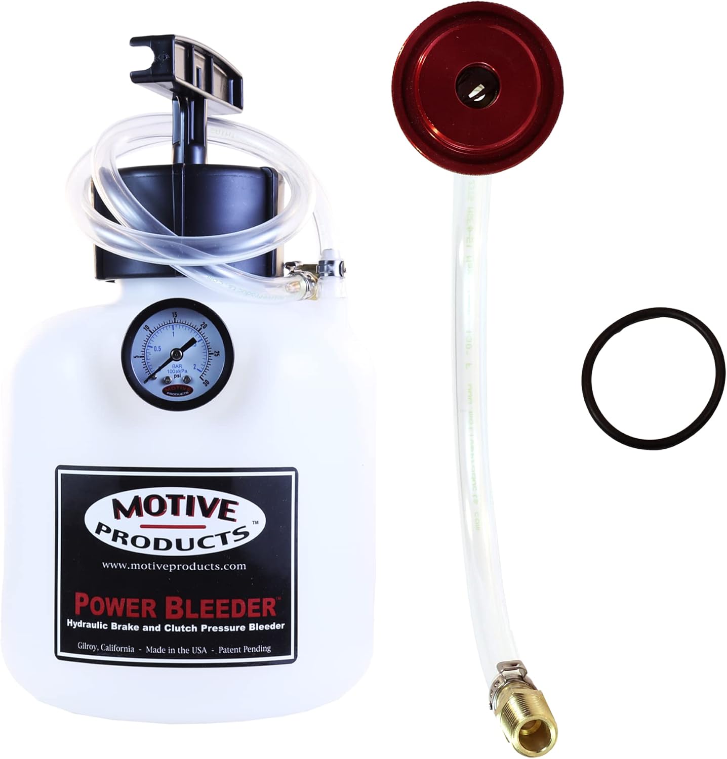 Motive Products 0102 Classic Car and Boat Trailer Power Bleeder 2-Quart Tank with Hose and Adapter