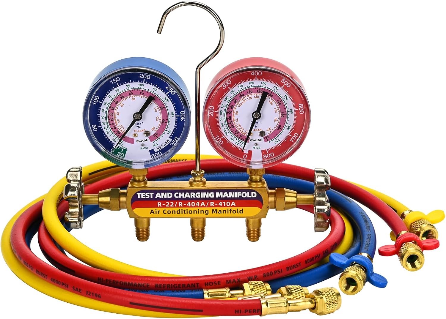 2025 Upgrade 42004 Test and Charge Manifold with 3-1/8