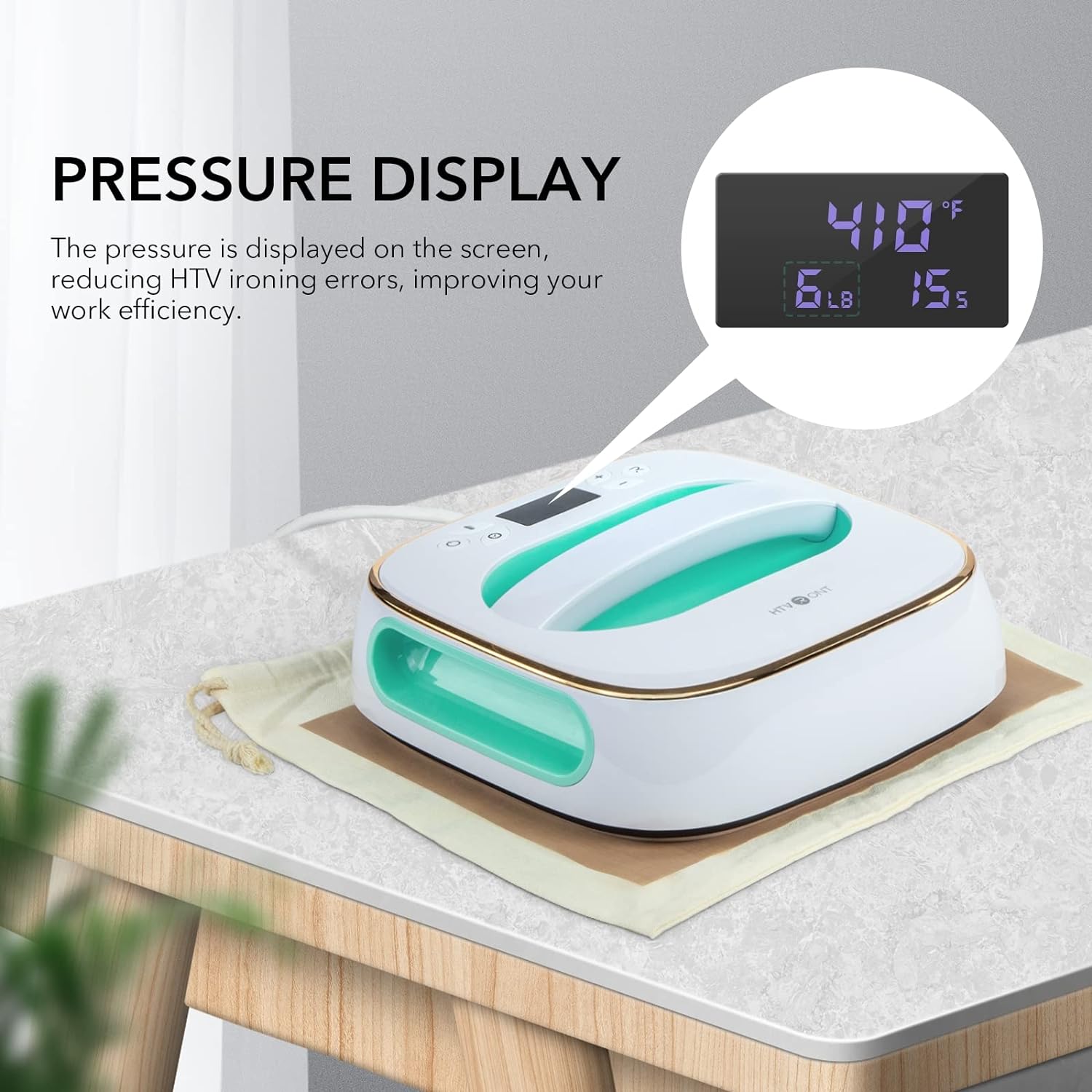 HTVRONT Heat Press Machine for T-Shirts, Portable Heat Press 10