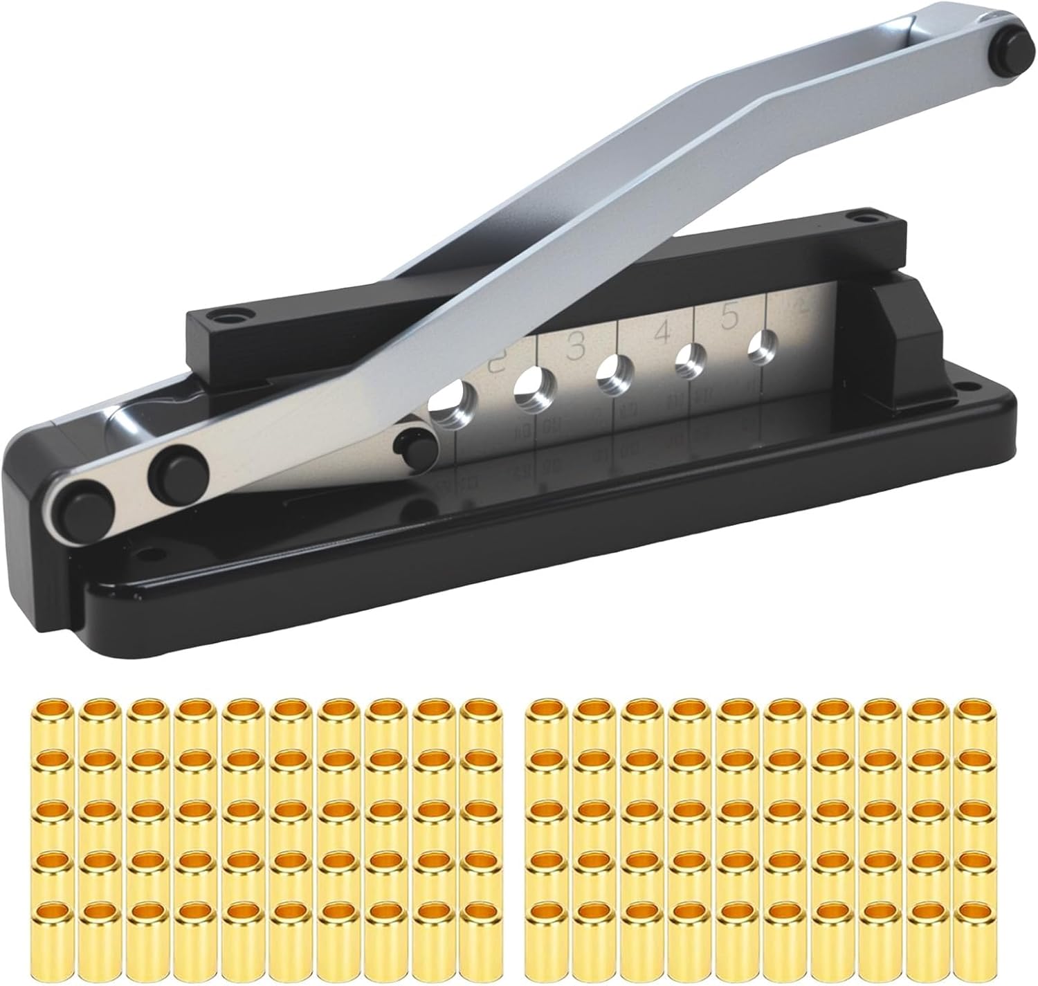 American Standard Bench Hose Crimper Kit, Hose Crimping Tool with 100PK Ferrules 0.591