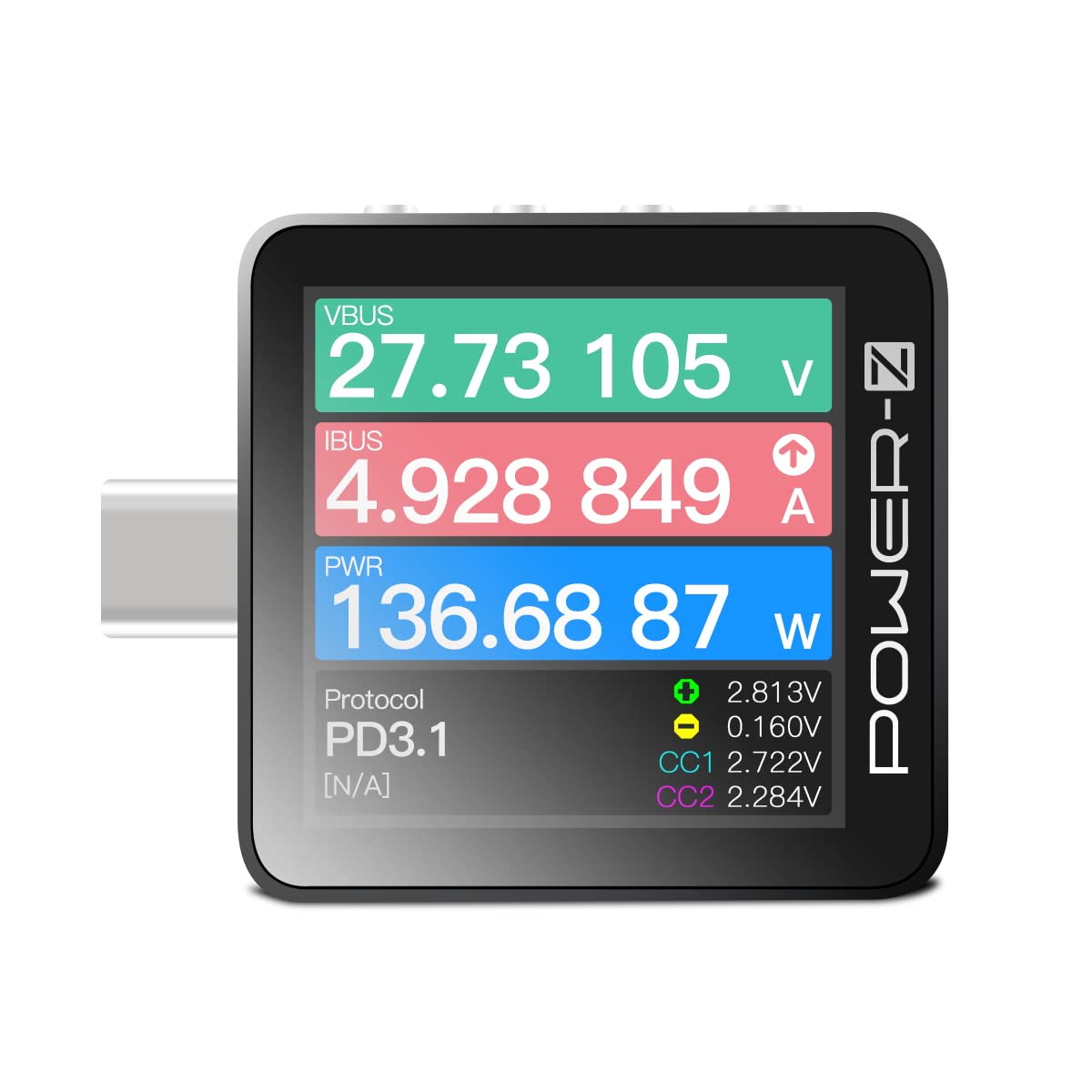 ChargerLAB Power-Z KM003C Portable USB-C Fast Charging Tester PD3.1 QC5.0 Digital Voltmeter & Ammeter Power Bank Tester