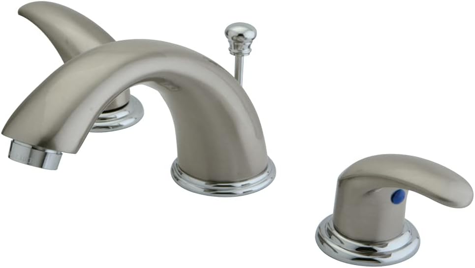 Kingston Brass KB6962LL Legacy 8-Inch to 16-Inch Widespread Lavatory Faucet with Pop Up, Polish Brass