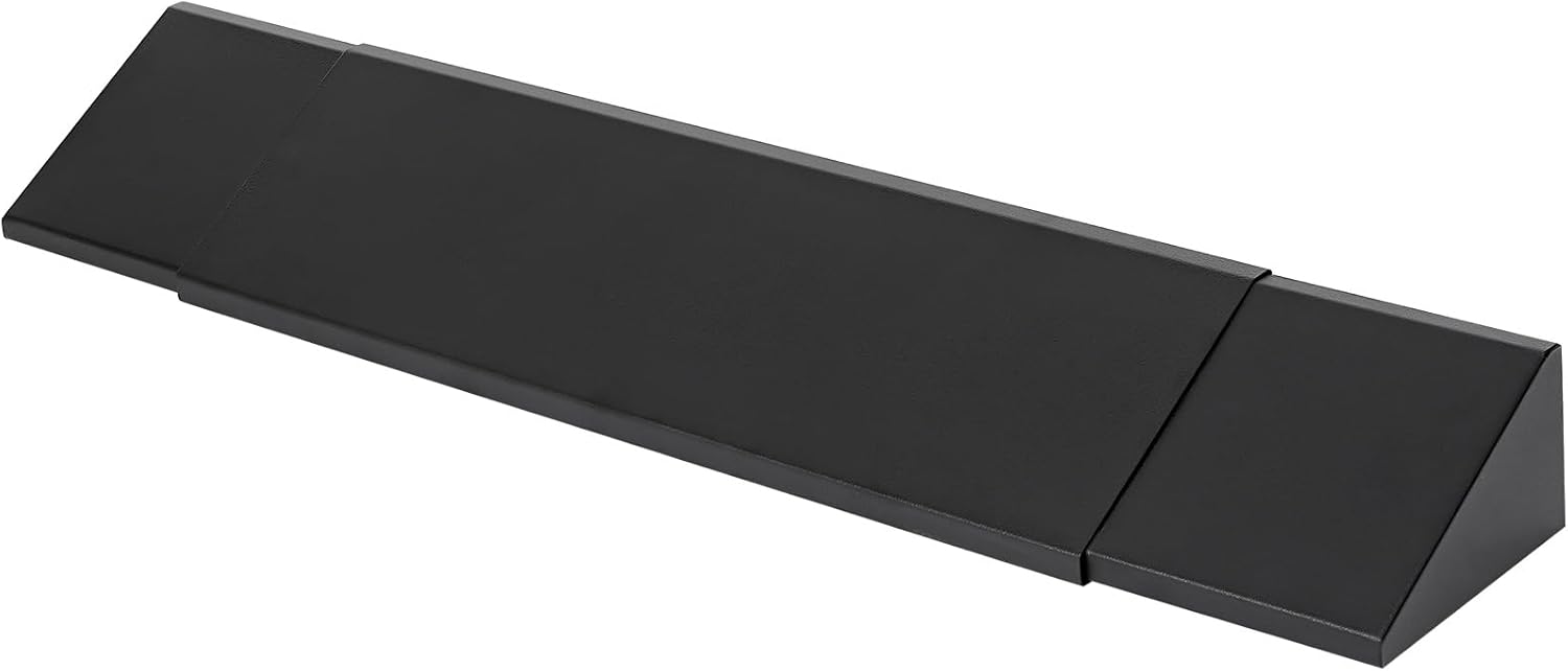 6 Inch Adjustable Fireplace Hood & Heat Deflector – 28 to 48 Inch Fireplaces Hood Heat Smoke Guard Shield Mantel Protects from Heat Damage (Black)