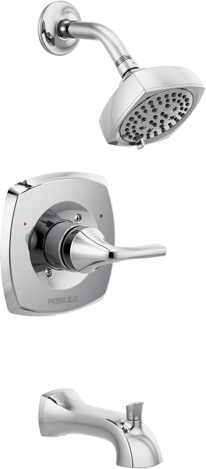 Peerless PTT14435 Parkwood Tub Shower Trim kit Tub & Shower, Chrome