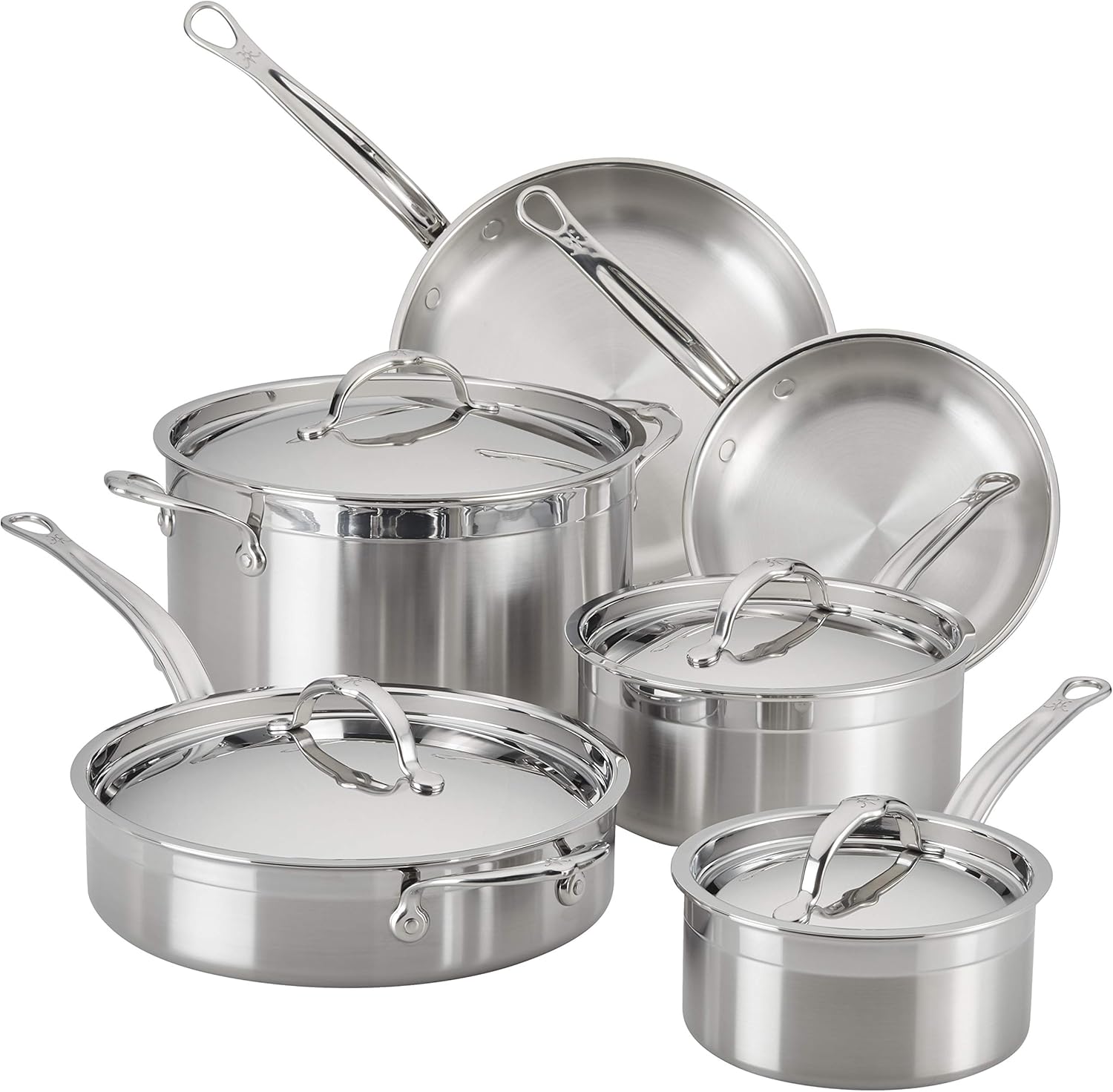 Hestan ProBond - Professional Clad Stainless Steel 4-Piece Starter Cookware Set, Induction Compatible