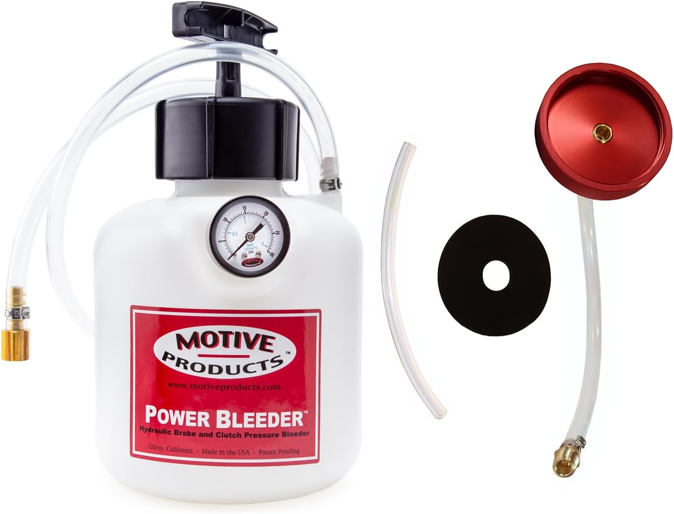 Motive Products 0111 First Gen Power Bleeder 2-Quart Tank with Hose and Adapter, Compatible with Miata