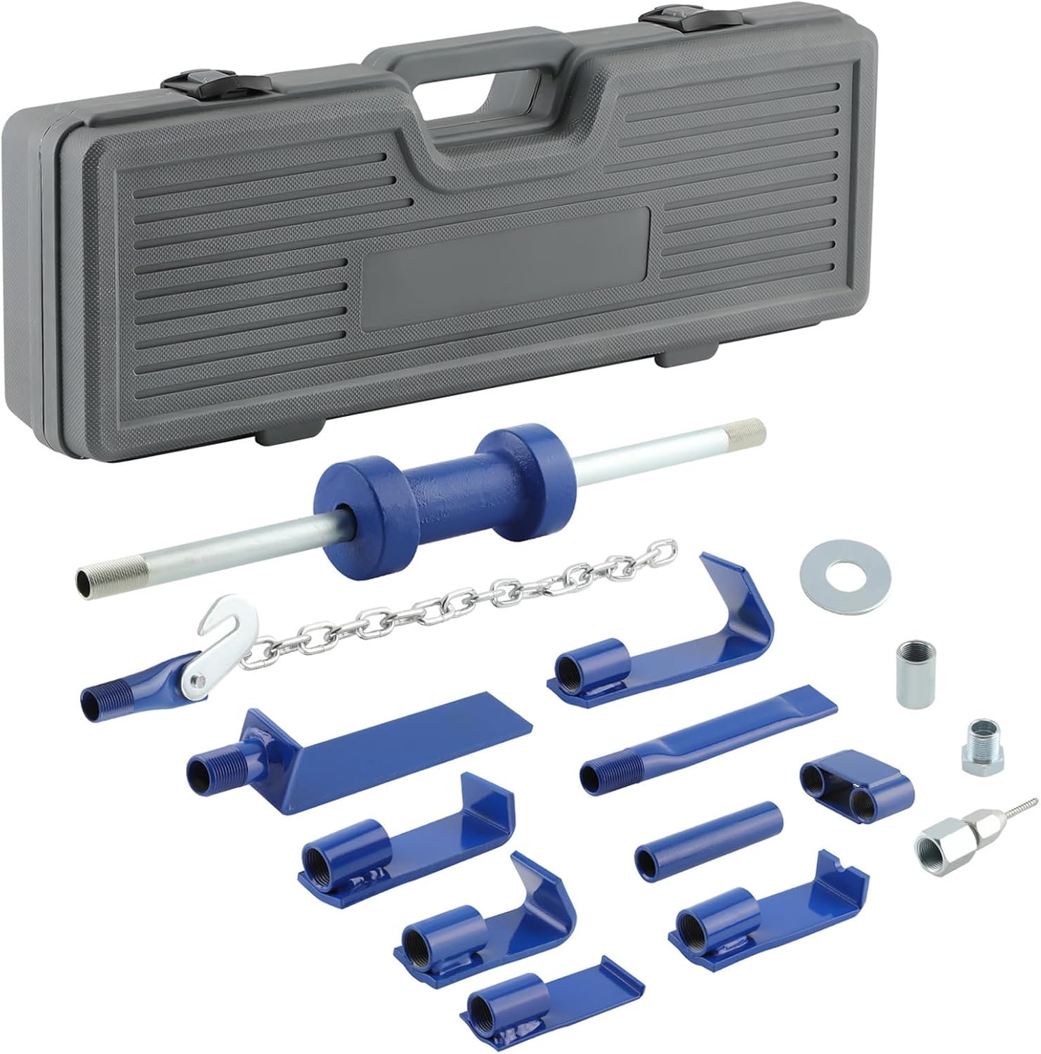 maXpeedingrods 13LBS Dent Puller Slide Hammer Car Dent Removal Tool Kit, Heavy Duty Auto Body Dent Repair Tool Kit, Automotive Dent Remover, 18 Pieces Slide Hammer Puller Set, Blue