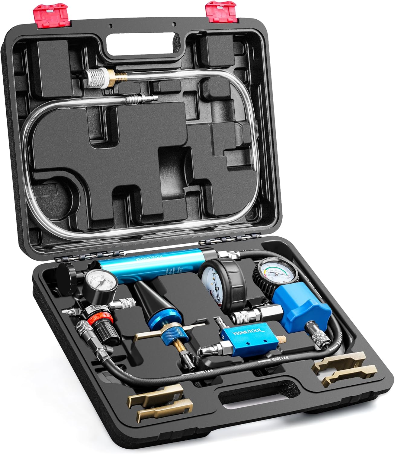 Universal Radiator Pressure Tester Coolant Pressure Tester Car Coolant Vacuum Refill Kit, Vacuum Filled, Residual Liquid Discharge Tool, Coolant Pressure Detector Set, Vacuum Cooling System