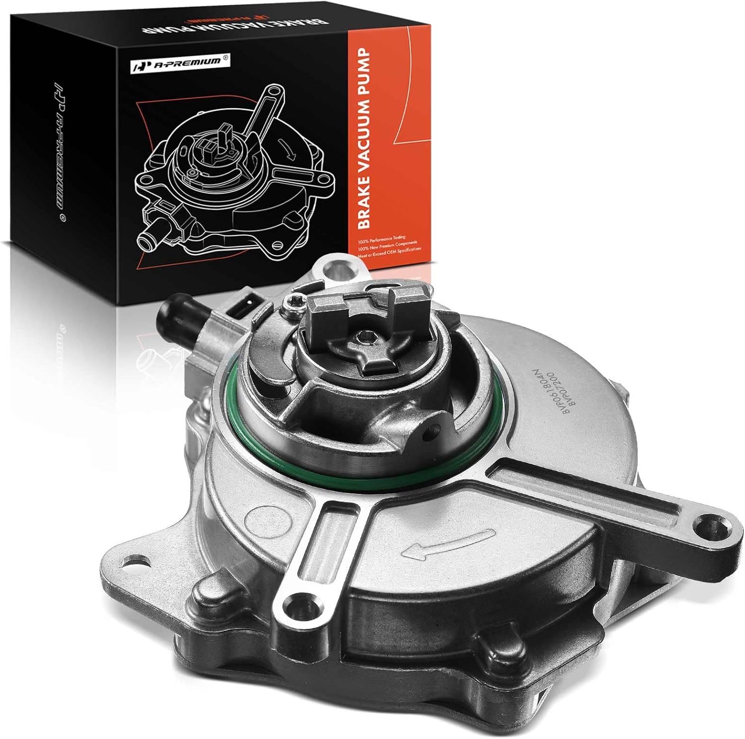 A-Premium Brake Vacuum Pump Compatible with Volkswagen Jetta/Passat 2006-2008, Golf R 2012, Eos 2008-2009, GTI 2007-2008 & Audi A4 2005-2009, A4 Quattro 2006-2009, A3 2007-2008, TT 2008-2009