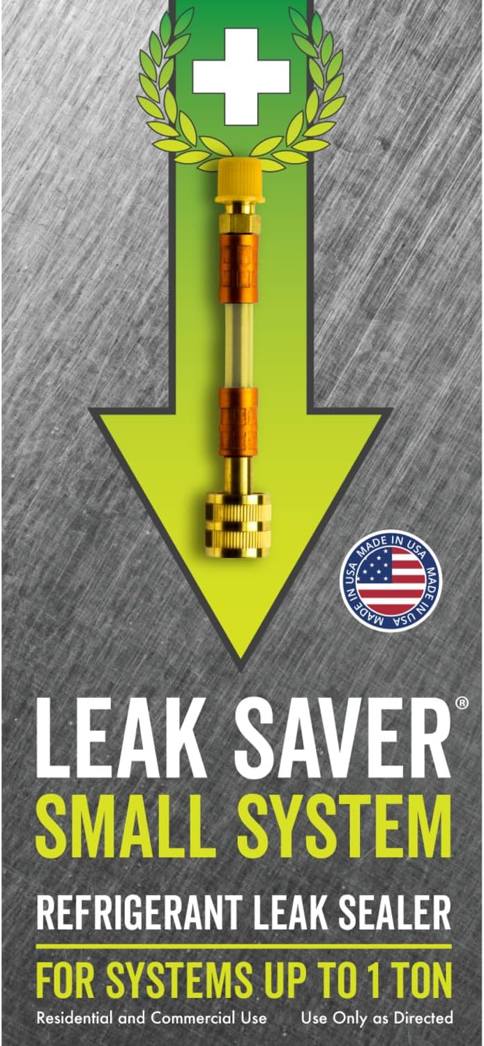 Leak Saver Direct Inject AC Leak Sealer 3-Pack | AC Stop Leak for Most HVAC Systems Up to 5 Tons | Works with All Systems & AC Refrigerants | Made in The USA