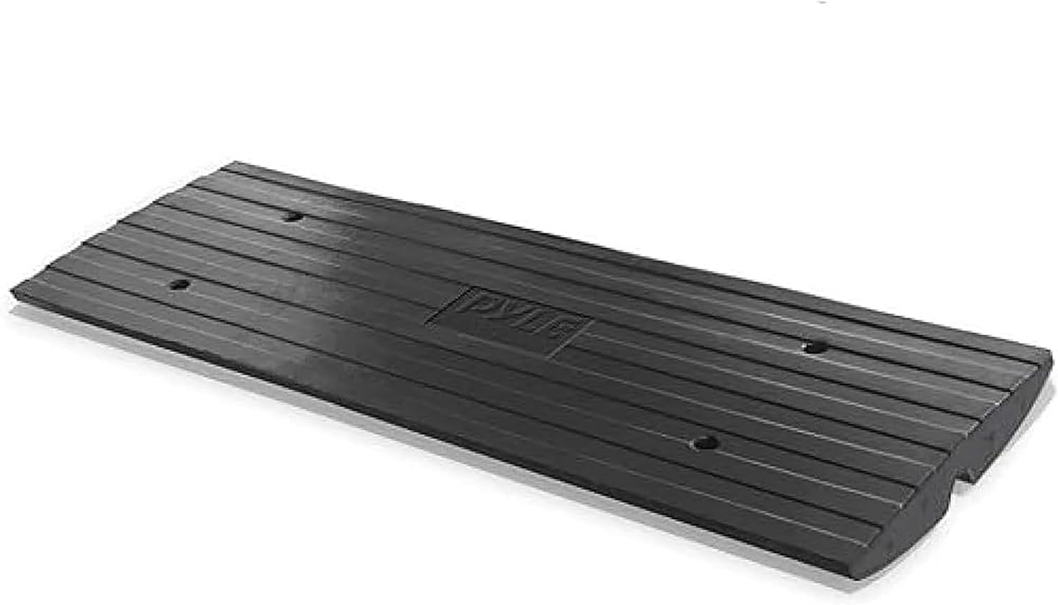 Pyle Car Driveway Curb Ramp - Heavy Duty Rubber Threshold Ramp - Also for Loading Dock, Garage, Sidewalk, Truck, Scooter, Bike, Motorcycle, Wheelchair Mobility & Other Vehicle - Pyle PCRBDR24