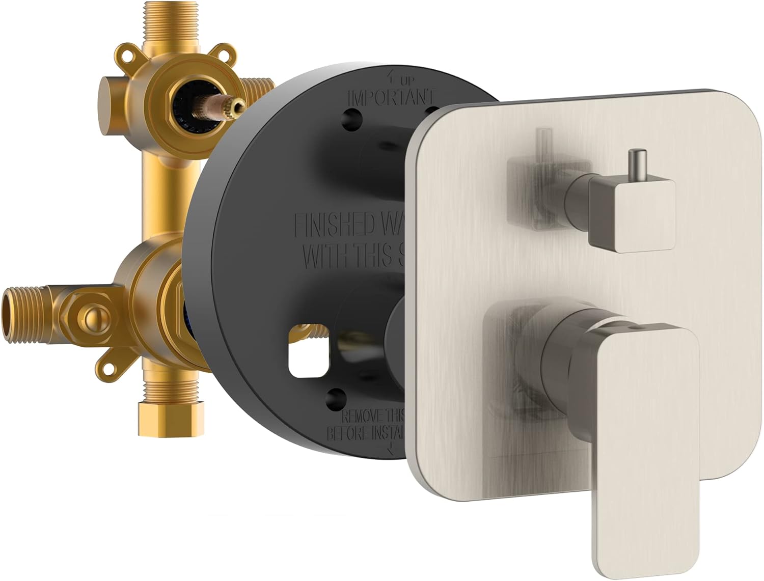 PULSE ShowerSpas 3007-RIVD-BN Two Way Tru-Temp Pressure Balance 1/2