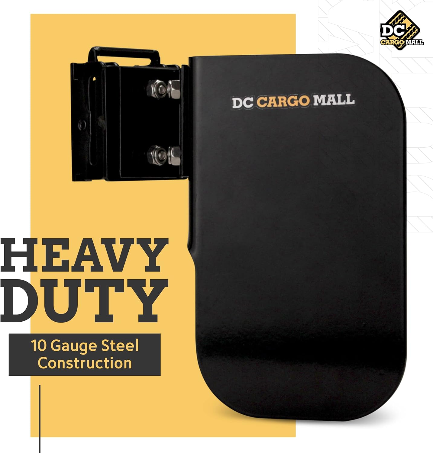 DC Cargo Mall 4-Pack, Motorcycle E-Track Wheel Chock, Black – E-Track Wheel Chock for Dirt Bikes – Supports Tires up to 6” Wide – E-Track Accessories