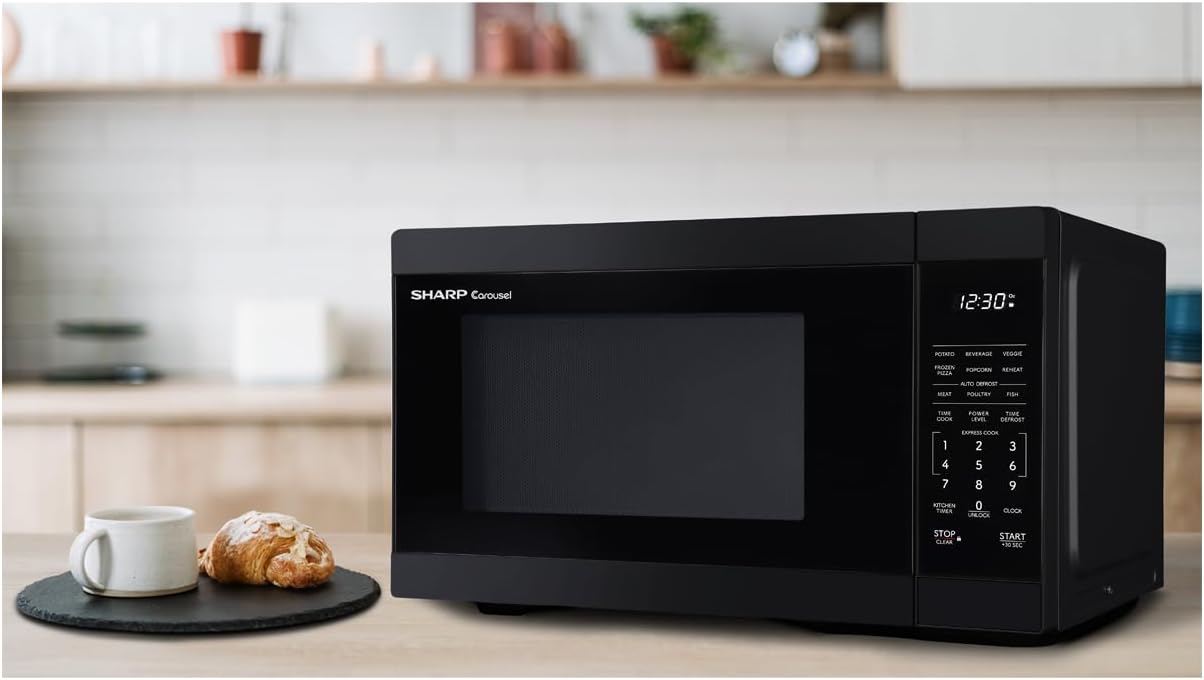 SHARP Countertop Microwave Oven with Removable 12.4