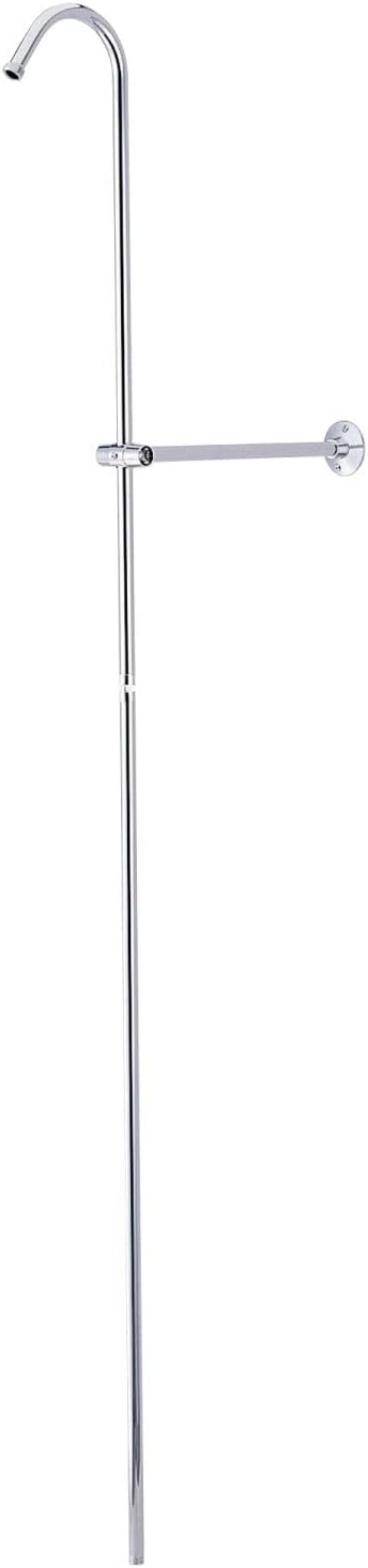 Shower Riser and Wall Support Finish: Polished Chrome