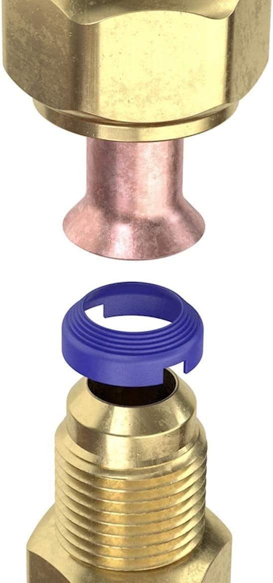 40 Pack Starter Leak Free SAE Flare Fitting Refrigerant Leaks Eliminated - Refrigeration, HVAC, Ductless, Schrader Valve or Mini Split (1/4