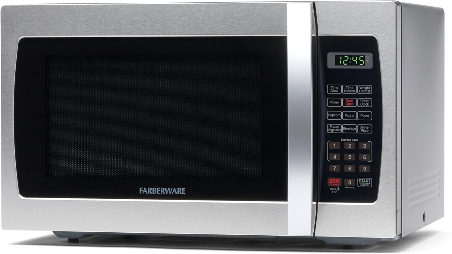 Farberware 1.1 Cu. Ft. Countertop Microwave Oven, White Platinum