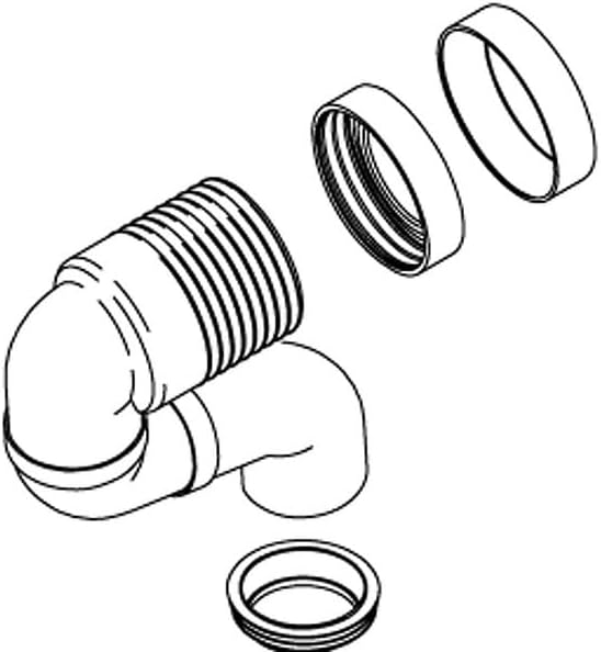 for Kohler 1070830 Waste Connector Assembly Installation Parts