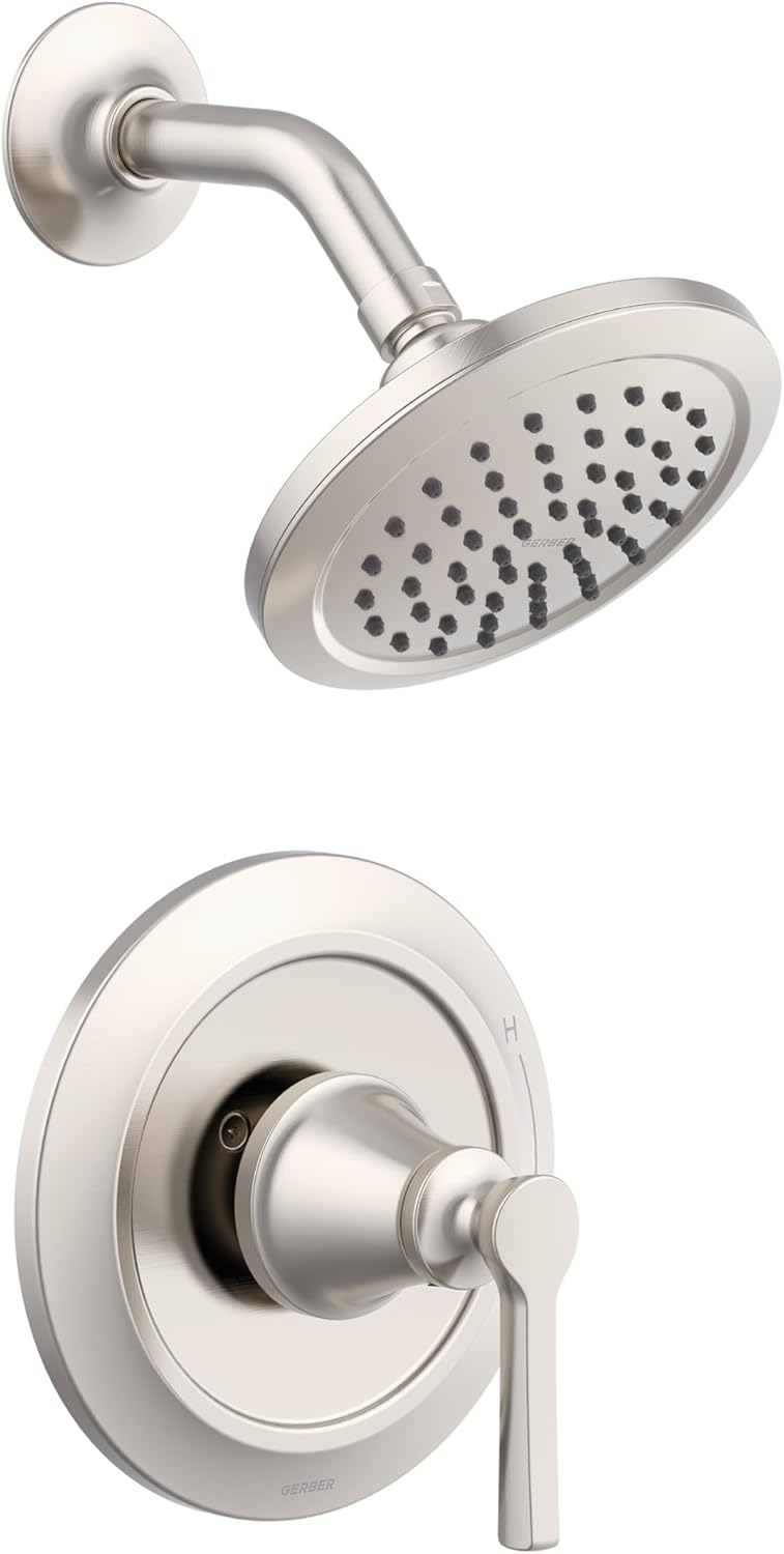 Northerly Single Handle Shower Only Trim Kit with Treysta Cartridge, Brushed Nickel