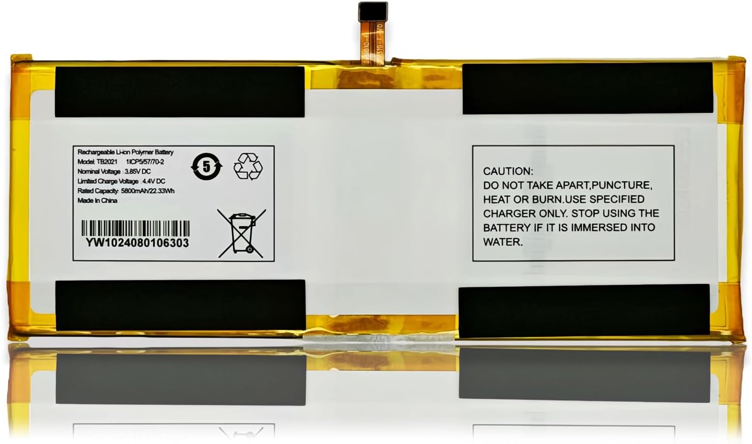 TB2021 Replacement Battery for AUTEL MaxiBAS OTOFIX IM1 IBQ069GA 5800mAh 3.85V Li-ion Rechargeable Battery
