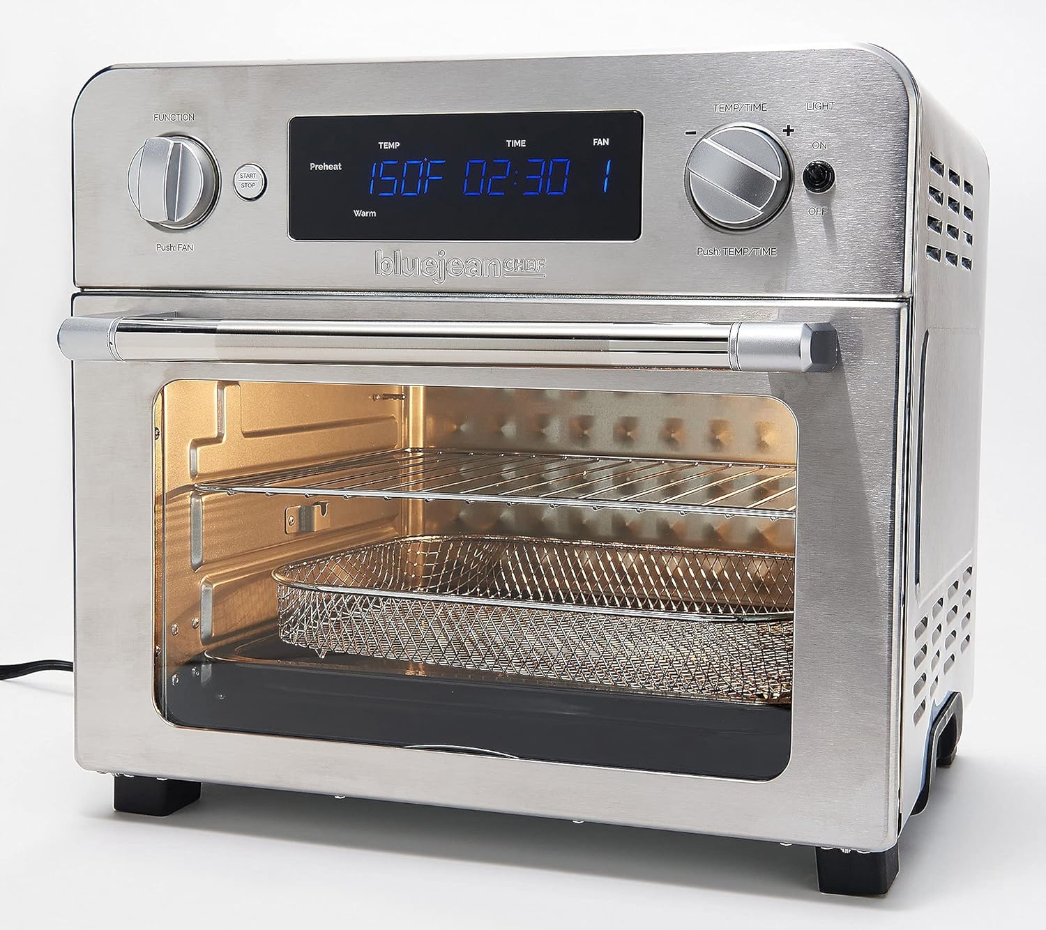 Blue Jean Chef 23L Digital Air Fryer Toaster Oven (Renewed)