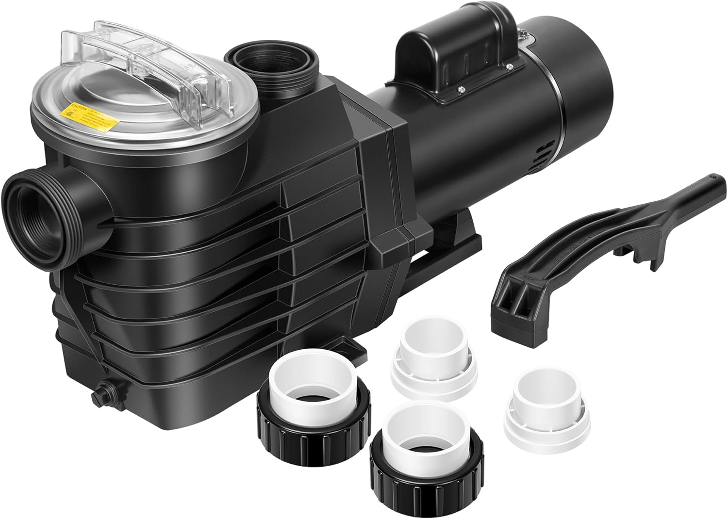 VIVOHOME 2.5HP 230V Pool Pump, Dual Speed with High Lift 79FT, Self-Priming DOE Energy Saving, 1.5