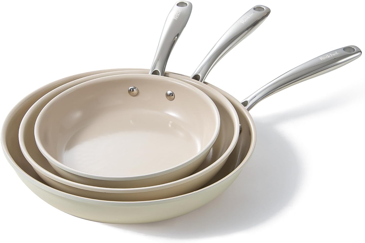 Redchef Nonstick Frying Pans Set, Ceramic Pan Skillet, Non Toxic Pans for Cooking, 8