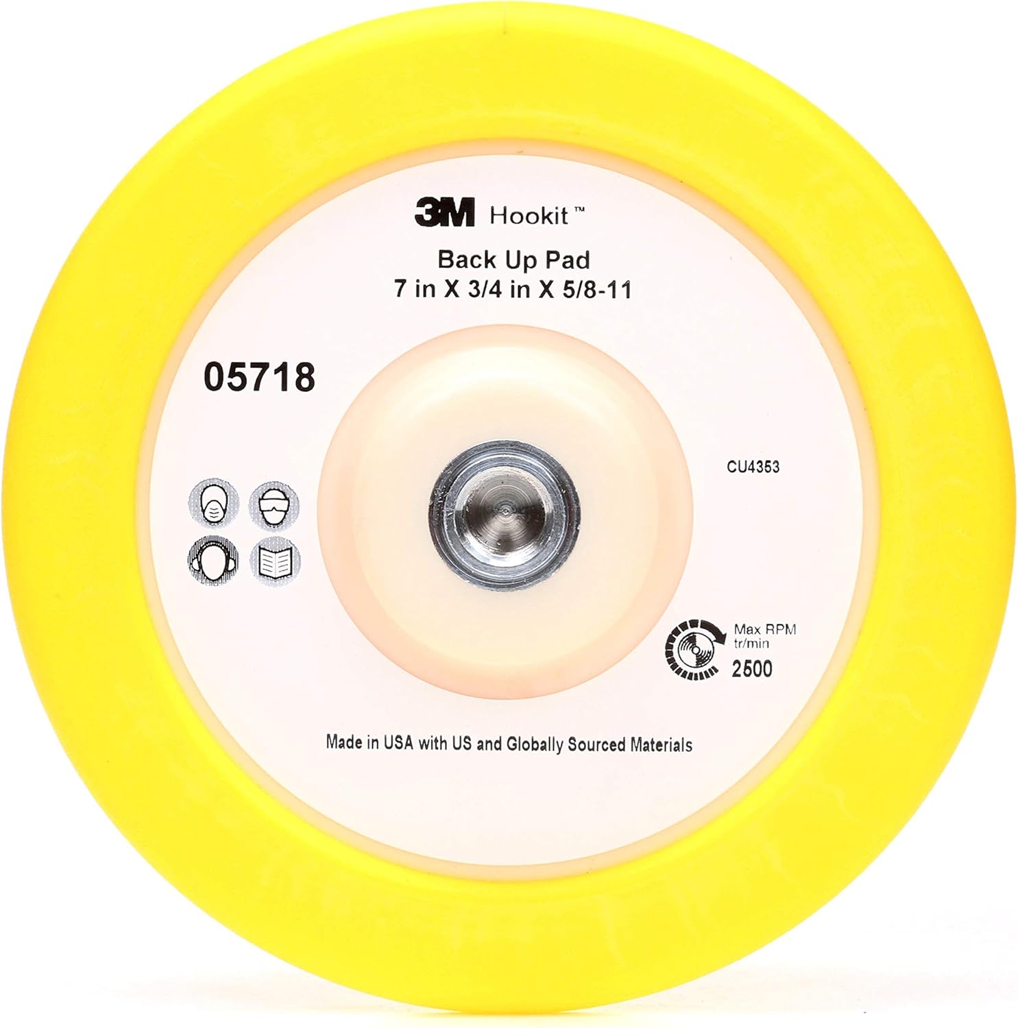 Perfect-It unisex adult 3M 05718 Perfect It Back Up Pad 7 , Yellow, One Size US