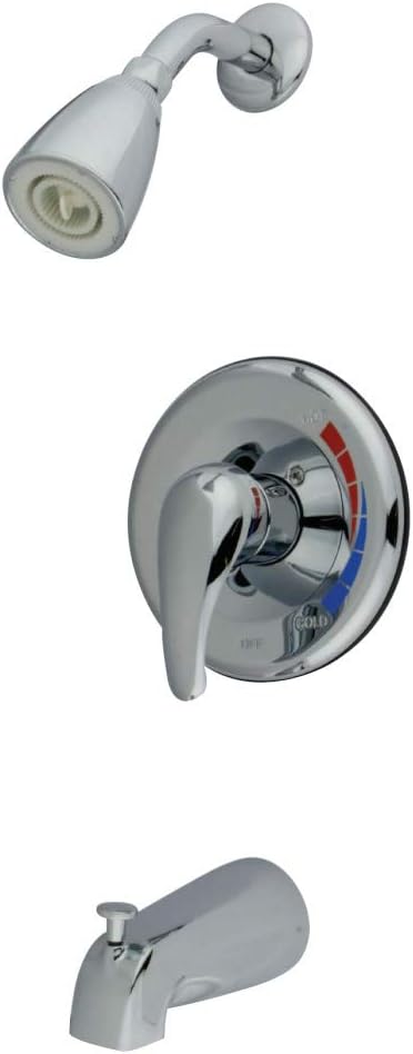 Kingston Brass KB651SW Tub and Shower Faucet, Polished Chrome