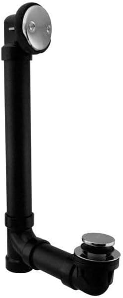 212 Main 1.5 in. Schedule 40 ABS Tip Toe Bath Waste with 2 Hole Faceplate in PVD Polished Brass